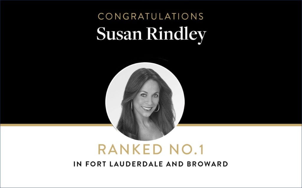 Susan Rindley Ranked No. 1